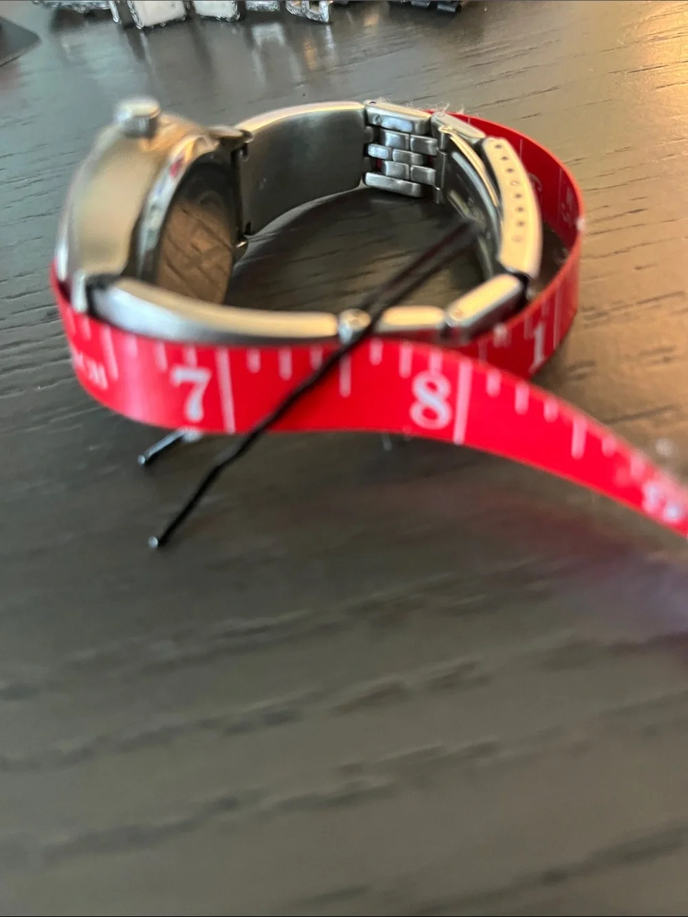 Fossil Silver Watch with Blue Dial